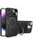 iPhone 15 Pro Max Için Çift Katmanlı Telefon Kılıfı, Slayt Kamera Kapağı ve Metal Gizli Braket ile Gümüş (Yurt Dışından) 1