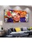 Kadın Yüzü 100 X 50 Cm Saatli Kanvas Tablo 1