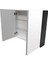 Lotus 80 cm Banyo Dolabı Seti Boy Dolaplı Lavabo Dahil Antrasit Çekmeceli Komple Mdf 4