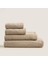 Solid Banyo Havlusu 85 x 150 cm Koyu Bej 2