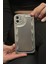 Paladyum Case Apple iPhone 11 Uyumlu Zigzaglı Dalgalı Gümüş Puf Kılıf 3