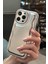 Apple iPhone 14 Promax Uyumlu Zigzaglı Dalgalı Gümüş Puf Kılıf 3