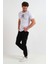 Erkek Beli ve Paçası Lastikli Kargo Cepli Keten Jogger Pantolon 3