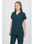 Daisy V Yaka Petrol Yeşili Unisex Uniforma (Likralı) 2xs - Takım - Hayır Isim Yazılmasın 3