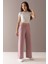 Pembe Geniş Paça Kesim Basic Kız Çocuk Pantolon 19786 1