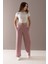 Pembe Geniş Paça Kesim Basic Kız Çocuk Pantolon 19786 3