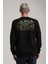 Bisiklet Yaka Siyah Slim Fit Sweatshirt 24FWM60188 2