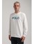 Bisiklet Yaka Ekru Slim Fit Sweatshirt 24FWM60186 3