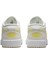 Air Jordan 1 Low(Gs) Leather Sneaker Deri Beyaz Sarı Swoosh Spor Ayakkabı 4