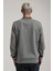 Bisiklet Yaka Siyah Slim Fit Sweatshirt 24FWM60207 4