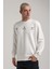 Bisiklet Yaka Siyah Slim Fit Sweatshirt 24FWM60188 3