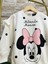 Yeni Sezon Kız Çocuk Minnie Mouse Baskılı Pamuklu Şardonsuz Taytlı 2'li Takım 3