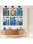 HİLYE-İ ŞERİF VE DİNİ MODEL 6'LI PLEKSİ KENAR MDF TABLO SETİ 1