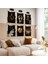 AFRİKA KADIN 6'LI PLEKSİ KENAR MDF TABLO SETİ 2