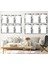 MAYMUN VE SOYUT DESEN 6'LI PLEKSİ KENAR MDF TABLO SETİ 3
