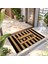Paspas Çizgili Home Desenli Kapı Önü Paspası 40 x 60 cm 1