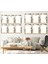 KUŞ VE YAPRAK FİGÜRLÜ 6'LI PLEKSİ KENAR MDF TABLO SETİ 3