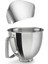 Kitchenaid 4.5-5qt Eğimli Kafa Stand Mikser Aksesuarları Saplı Karıştırma Kabı + Boşaltma Koruyucu Kapağı (Yurt Dışından) 2