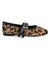 Peach Leoparlı Peluş Çift Bantlı Babet 1