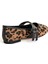 Peach Leoparlı Peluş Çift Bantlı Babet 4