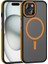 Apple iPhone 15 Uyumlu Wirelees Şarj Özellikli Kamera Çıkıntılı Tam Koruma Kapak Kılıf 1