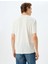 Kısa Kollu Bisiklet Yaka Viskon Karışımlı Basic T-Shirt 4