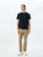 Bisiklet Yaka Pamuklu Dokulu Kısa Kollu Slim Fit T-Shirt 2