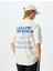 Oversize Arkası Baskılı Bisiklet Yaka Pamuklu Kısa Kollu T-Shirt 4