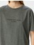 Oversize Kısa Kollu Slogan Baskılı Bisiklet Yaka Spor T-Shirt 5