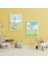 Çerçeveli, 'tavşan' Çocuk Odası 2li Dekoratif Tablo, Modern Pinterest Tarzı Çerçeveli Poster 1