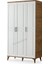 Ücretsiz Montaj - % 100 MDF Sport 3 Kapaklı Gardırop - MDF Dolap - Elbise Dolabı 3