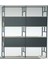 Tetris Serisi Metal Çerçeve 4 kabinli , 6 bölmeli 80x36x190 cm olculerinde 1