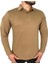Polo Yaka 2 Cepli Uzun Kollu Taktik T-Shirt Bej 5