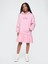 Kız Çocuk Pembe Wicked Gap Logo Vintage Soft Sweatshirt Elbise 1