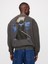 Erkek Siyah Star Wars Grafikli Oversize Sweatshirt 1