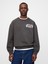 Erkek Siyah Star Wars Grafikli Oversize Sweatshirt 5