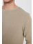 Slim Fit Bisiklet Yaka Petek Desenli Erkek Kazak 3