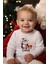 Organik Pamuk Uzun Kollu Yılbaşı Temalı Bebek Body 1
