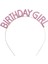 Nessiworld Pembe Renk Kristal Taşlı Parlak Birthday Girl Yazılı Taç 16 x 17 cm 4