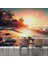 Günbatımı Sahil ve Deniz Manzaralı Duvar Kağıdı 5