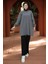 Balon Kol Triko Tunik Füme HM2519 1