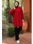 Balon Kol Triko Tunik Kırmızı HM2519 4