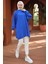 Balon Kol Triko Tunik Saks HM2519 3