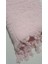 El Bağlamalı Saçaklı El Havlusu 50 x 90 cm Açık Pembe 2