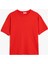 Oversize Basic T-Shirt Kısa Kollu Bisiklet Yaka Pamuklu 1