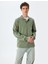 Pamuklu Interlok Kumaş Polo Yaka Sweatshirt 1