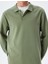 Pamuklu Interlok Kumaş Polo Yaka Sweatshirt 5