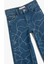 Taş Detaylı Geniş Paça Cepli Pamuklu Kot Pantolon - Wide Leg Jean 3