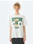 Kolej Baskılı Rahat Kesim Kısa Kollu T-Shirt 3