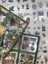 4 Bölmeli 100 Yaprak Özel Tasarım Retro Yeşil Renk Doğa Temalı Sticker Set /etiket /su Geçirmez 4